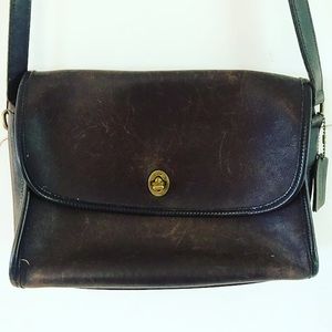 Vintage brown coach bag
